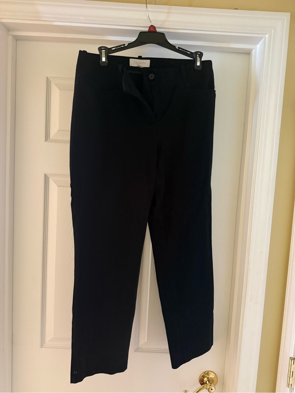 Talbots Black Straight-Leg Dress Pants